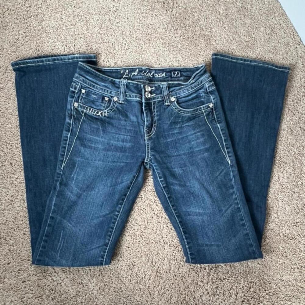 Vintage L.A. Idol USA Y2K Denim Jeans - Size 7